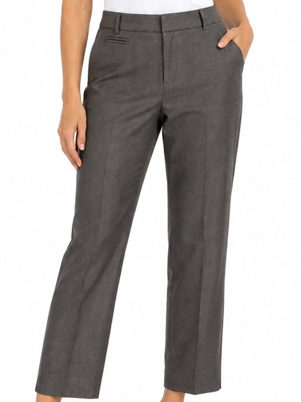 Banana Republic Ryan Fit Gray Dress Pants Women’s Size 12 Straight Leg Trousers